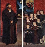 STRIGEL, Bernhard Portrait of Conrad Rehlinger and his Children ar oil
